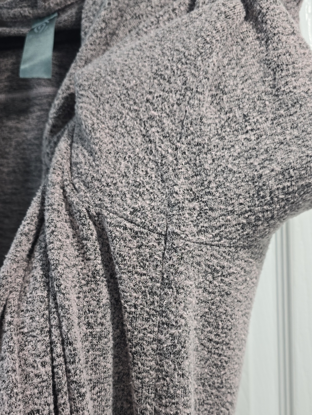 Champion Open-Front Hooded Cardigan - Heather Gray - Picture 4 of 8